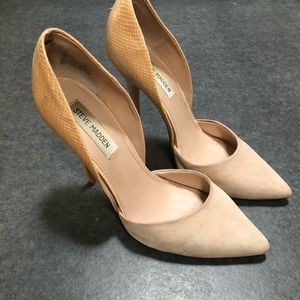 Steve Madden nude/tan stilettos
